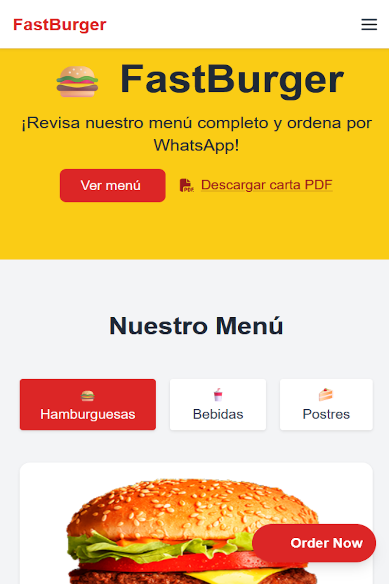 Web Restaurante