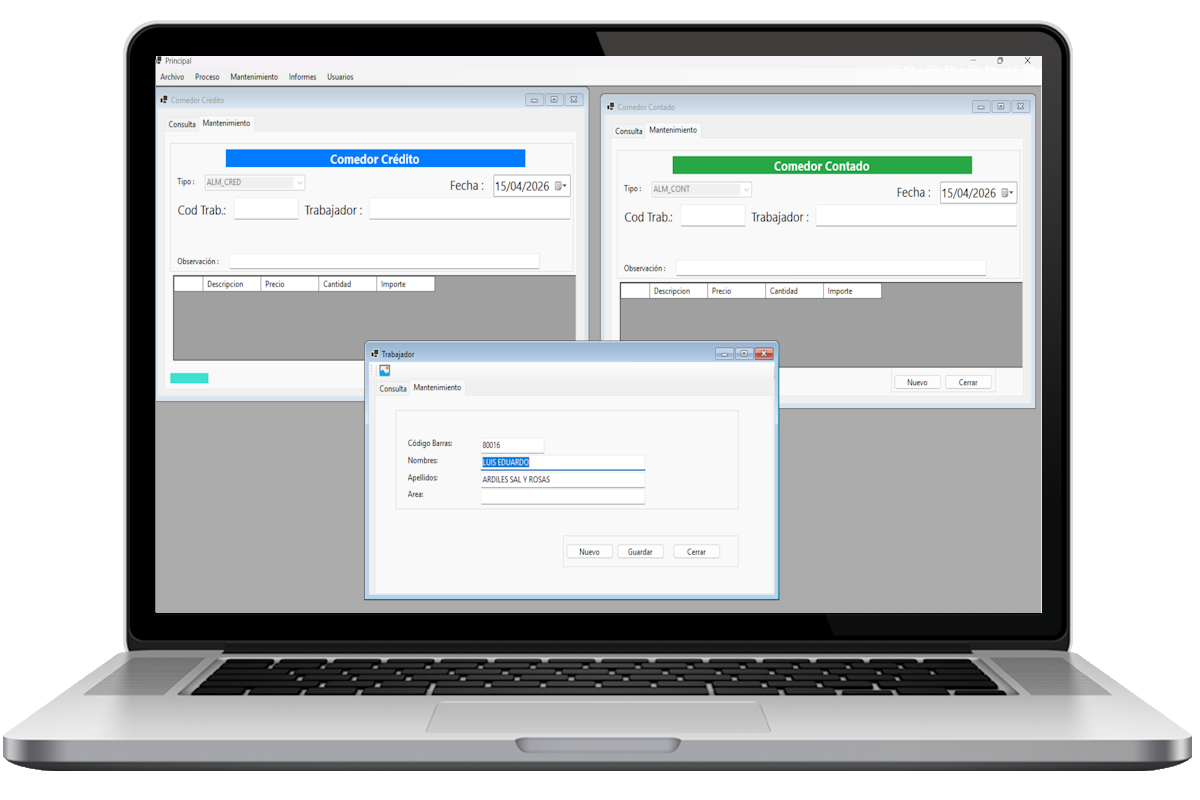 LUNCHMASTER Software Concesionario